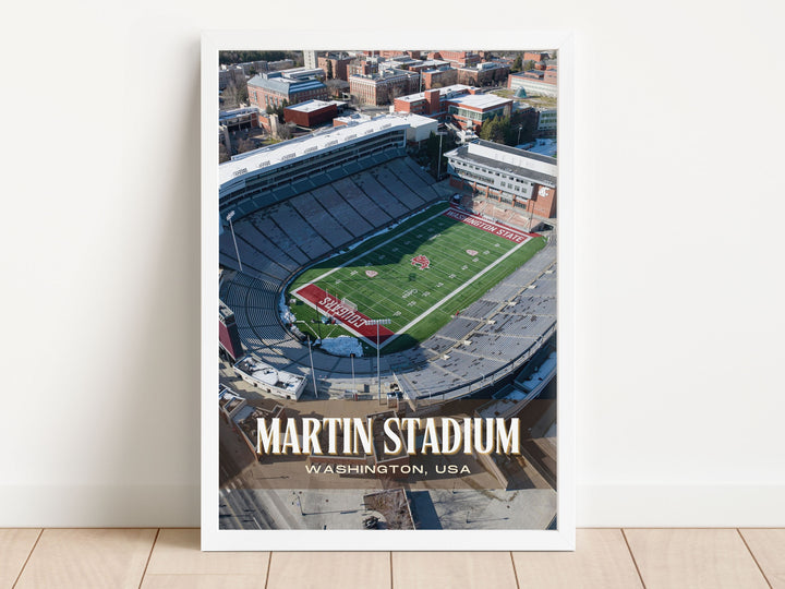 Martin Stadium Football Wall Art