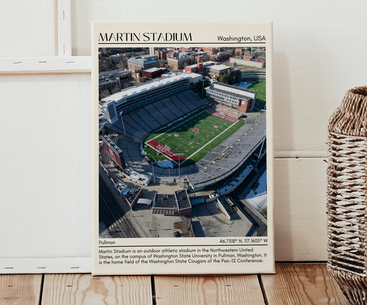 Martin Stadium Football Minimal Wall Art