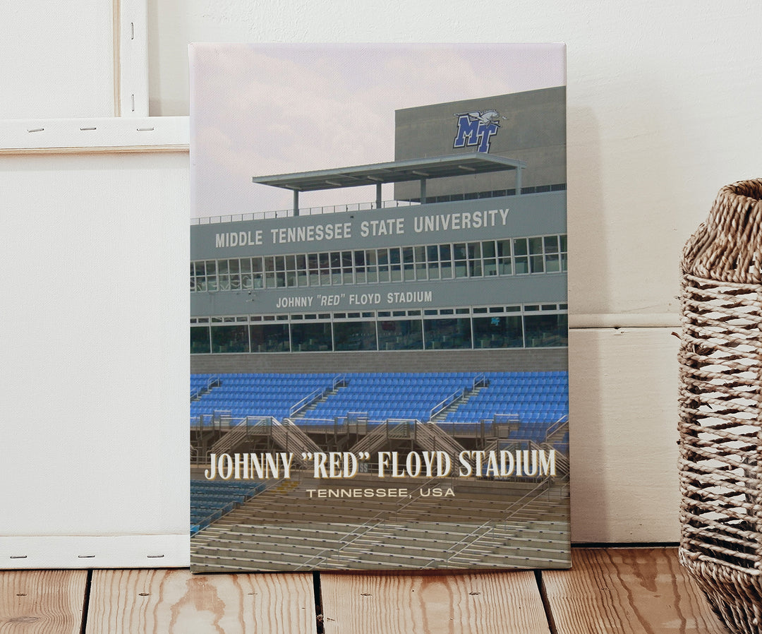 Johnny "Red" Floyd Stadium Football Wall Art