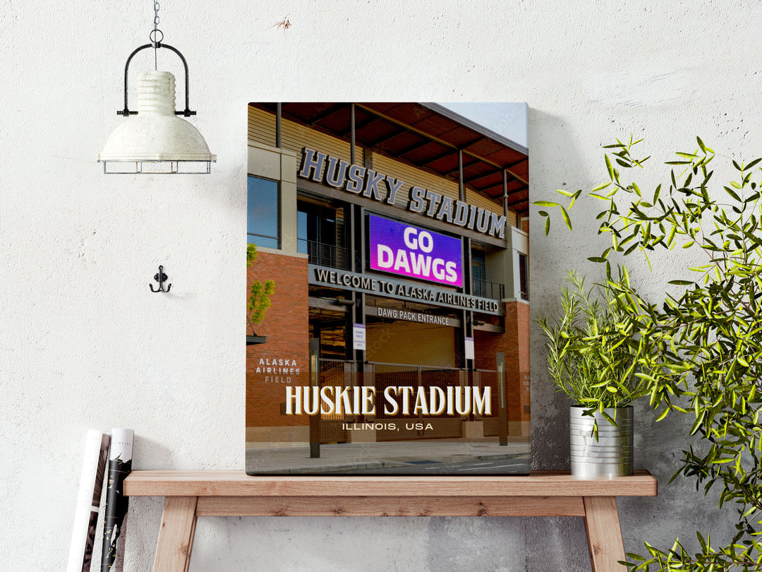 Huskie Stadium Football Wall Art