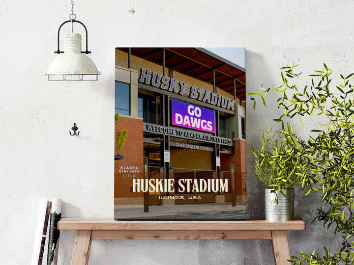 Huskie Stadium Football Wall Art