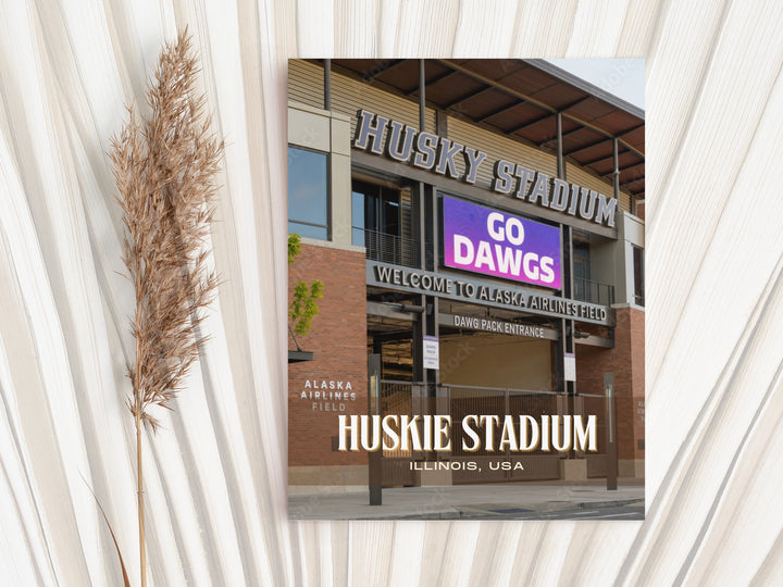 Huskie Stadium Football Wall Art