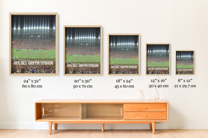 Ben Hill Griffin Stadium Football Wall Art