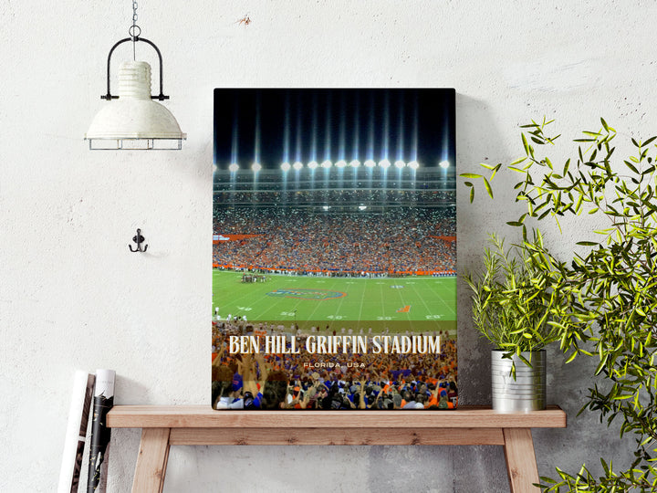 Ben Hill Griffin Stadium Football Wall Art