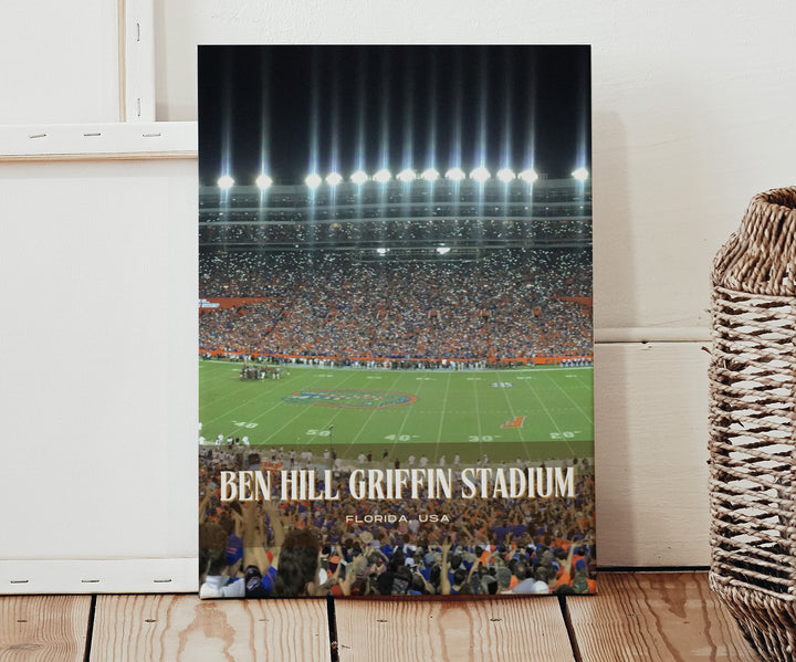 Ben Hill Griffin Stadium Football Wall Art