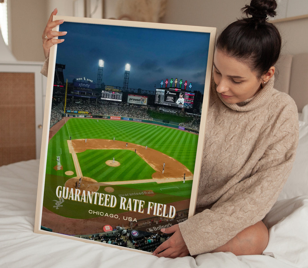 Guaranteed Rate Field Stadium Baseball Wall Art