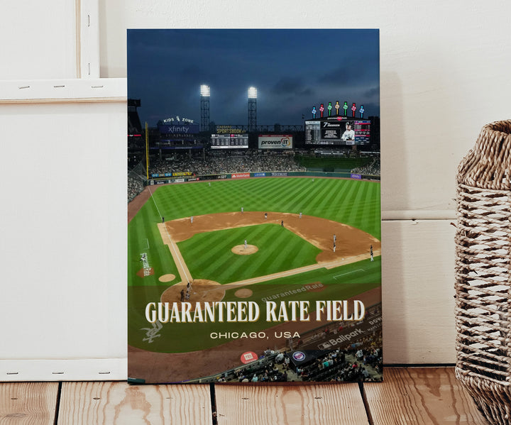 Guaranteed Rate Field Stadium Baseball Wall Art