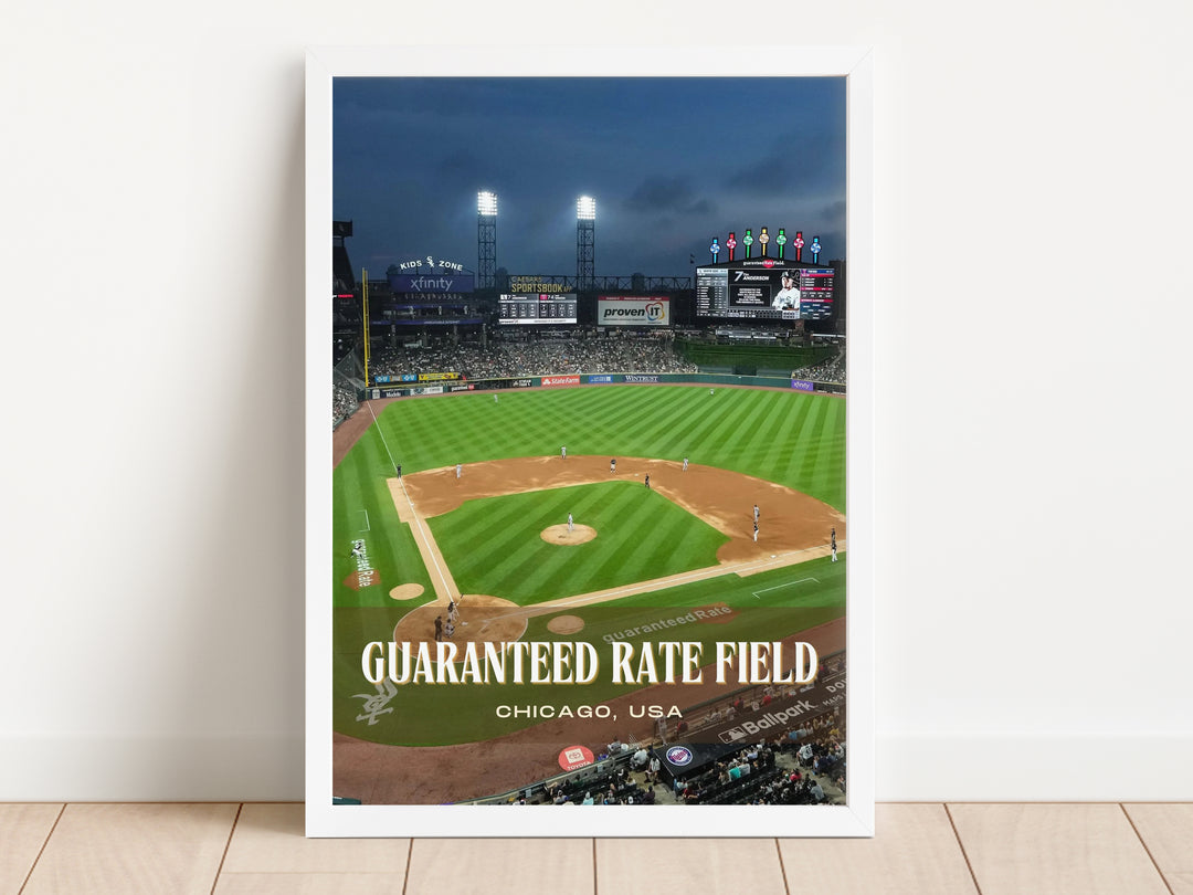 Guaranteed Rate Field Stadium Baseball Wall Art