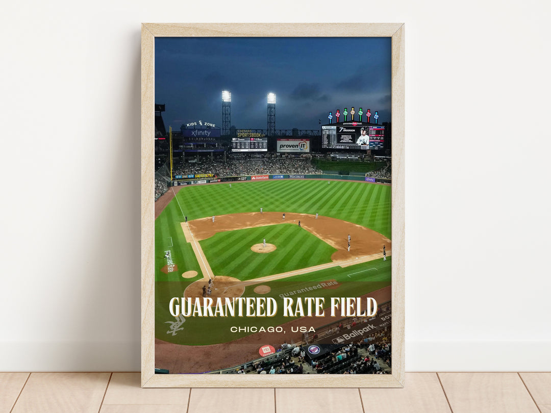 Guaranteed Rate Field Stadium Baseball Wall Art