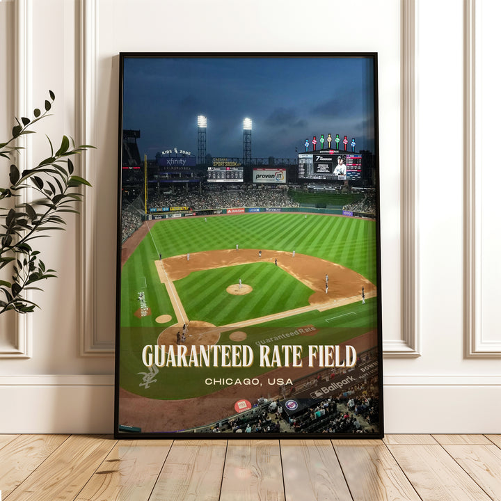 Guaranteed Rate Field Stadium Baseball Wall Art