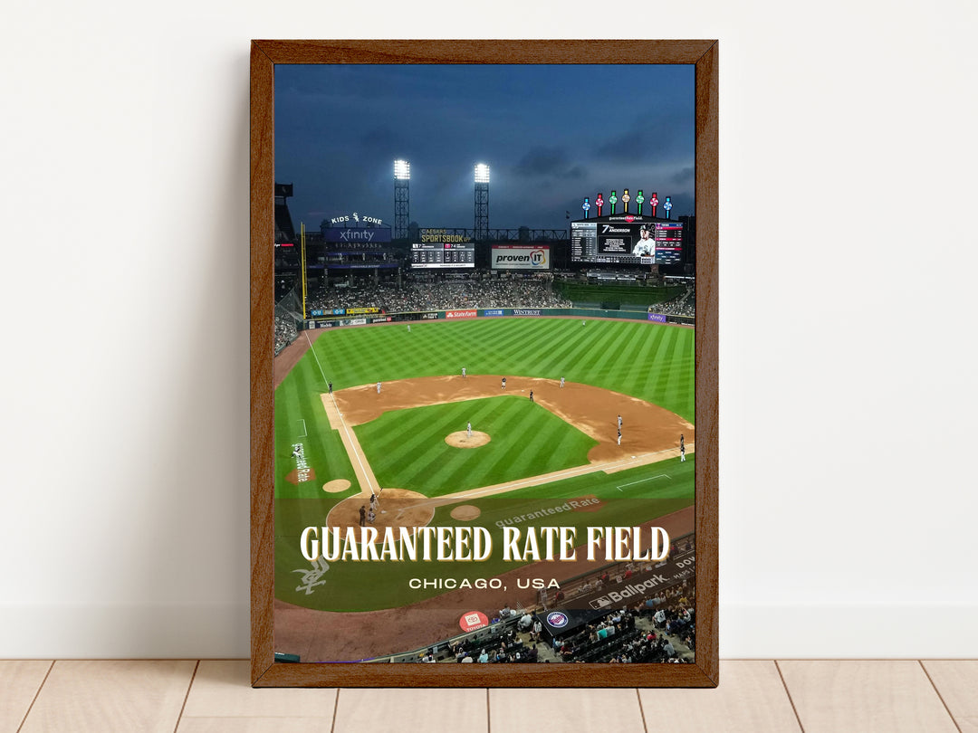 Guaranteed Rate Field Stadium Baseball Wall Art