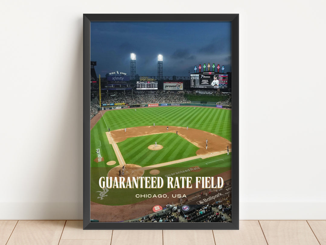 Guaranteed Rate Field Stadium Baseball Wall Art