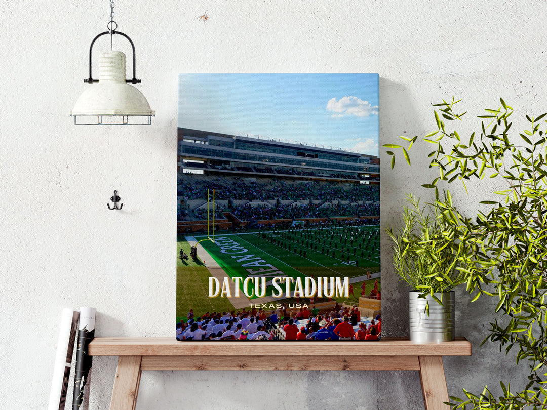 DATCU Stadium Football  Wall Art