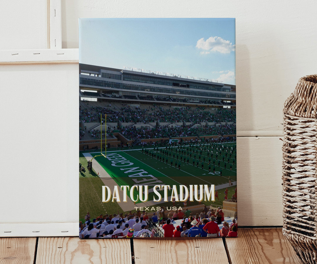 DATCU Stadium Football  Wall Art