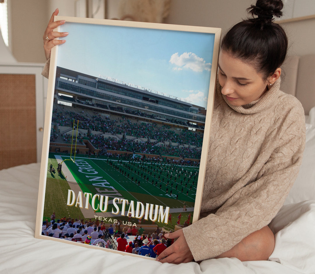 DATCU Stadium Football  Wall Art