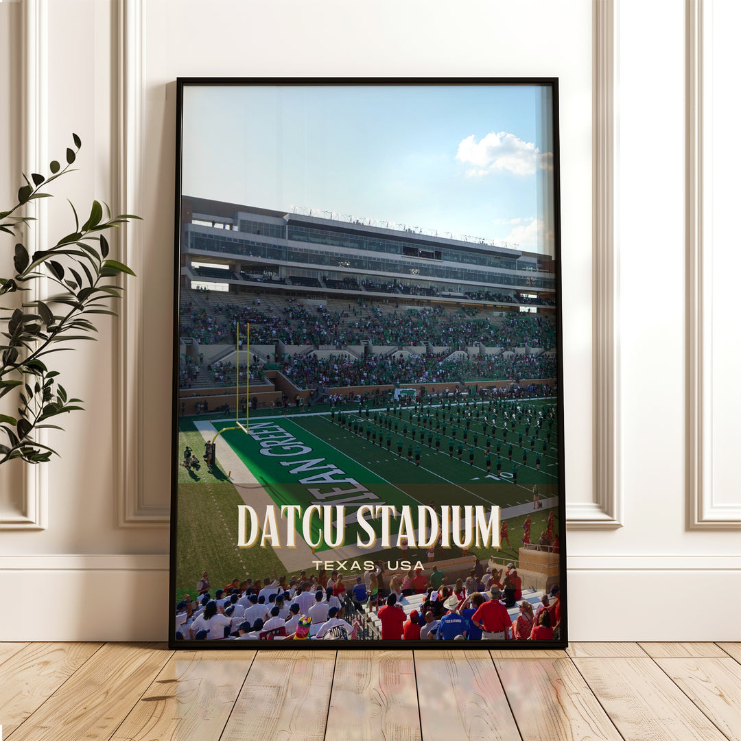 DATCU Stadium Football  Wall Art