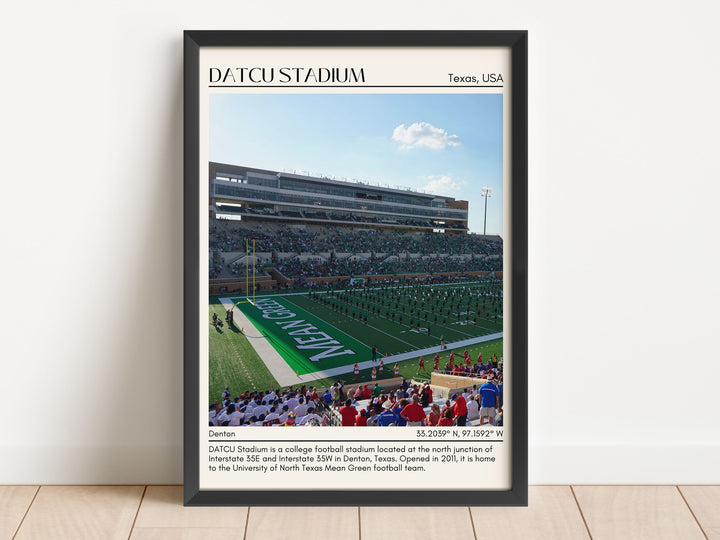 DATCU Stadium Football Minimal  Wall Art