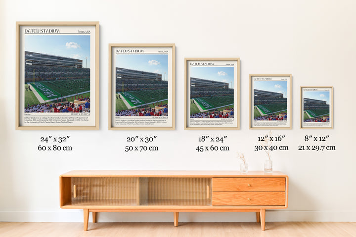 DATCU Stadium Football Minimal  Wall Art