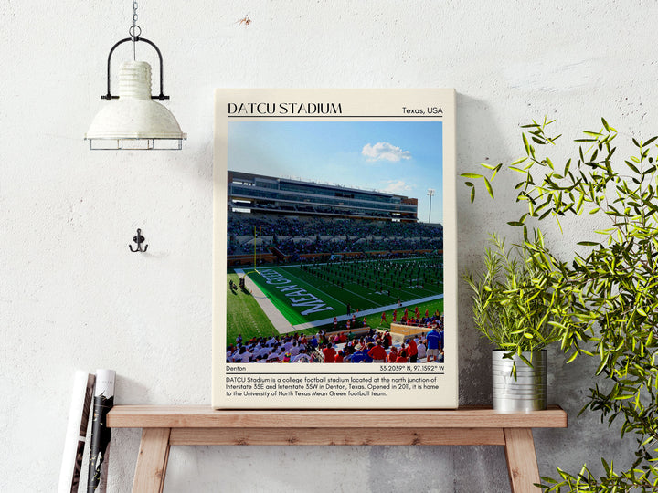 DATCU Stadium Football Minimal  Wall Art