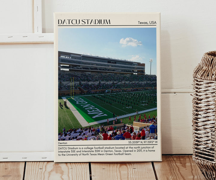 DATCU Stadium Football Minimal  Wall Art