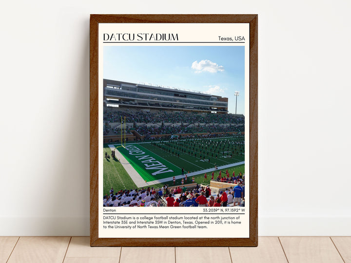 DATCU Stadium Football Minimal  Wall Art