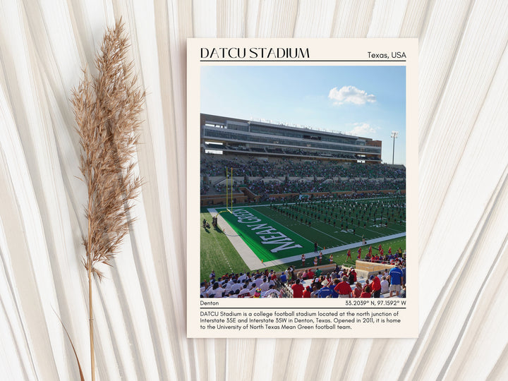 DATCU Stadium Football Minimal  Wall Art