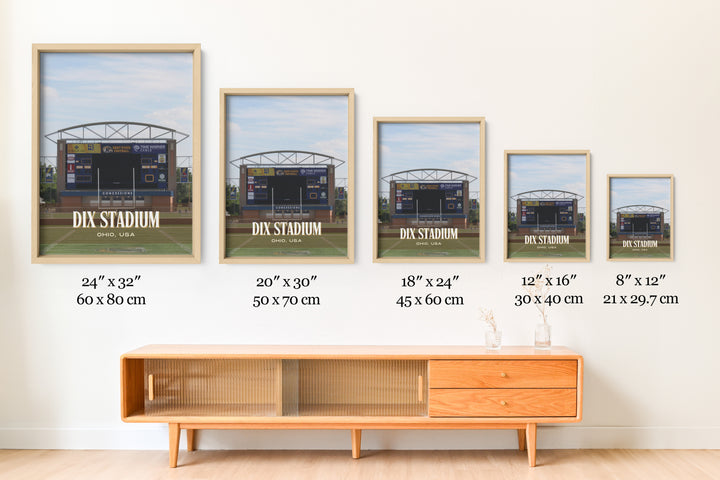 Dix Stadium Football  Wall Art