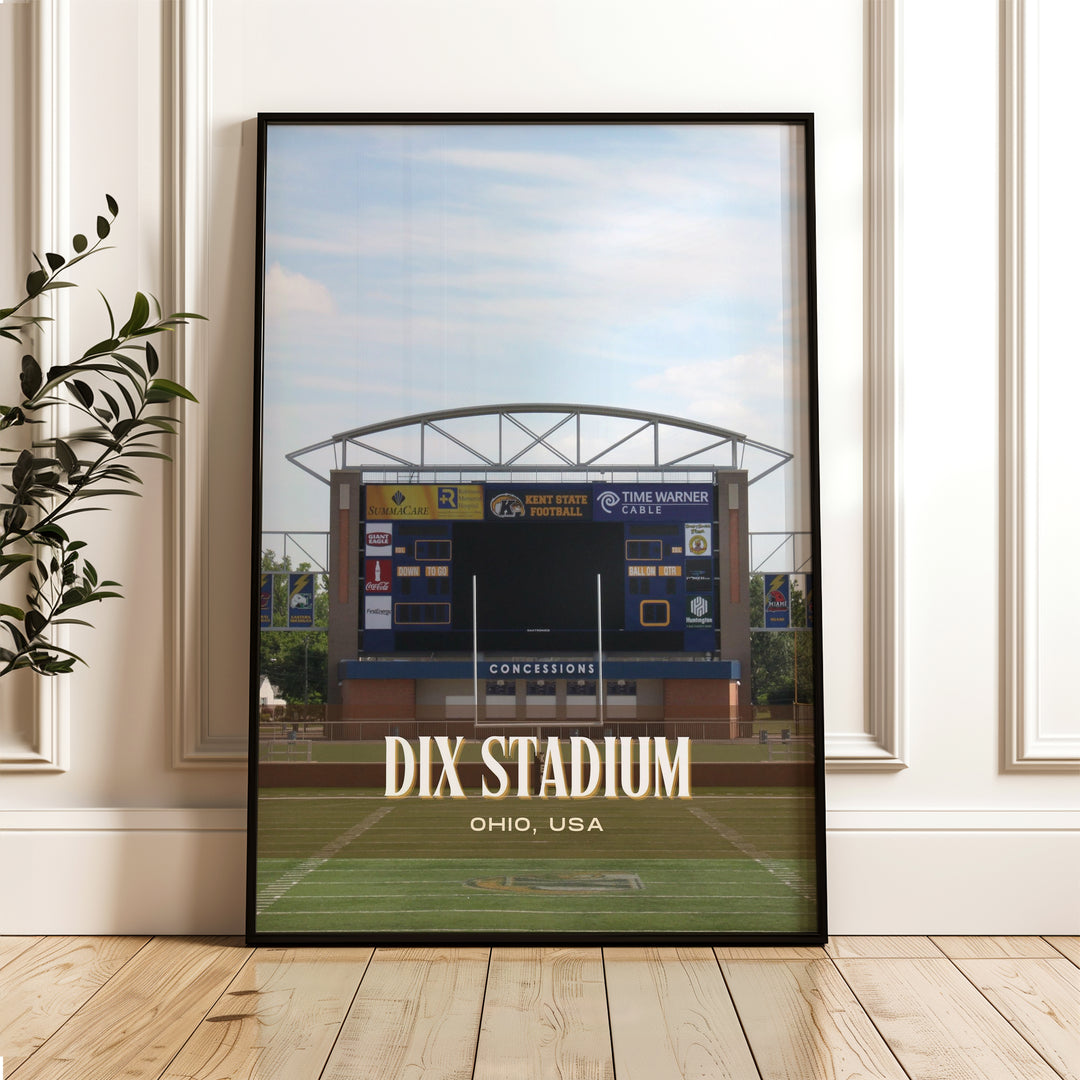 Dix Stadium Football  Wall Art