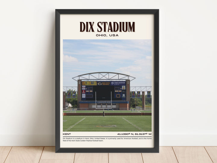 Dix Stadium Football Retro Wall Art