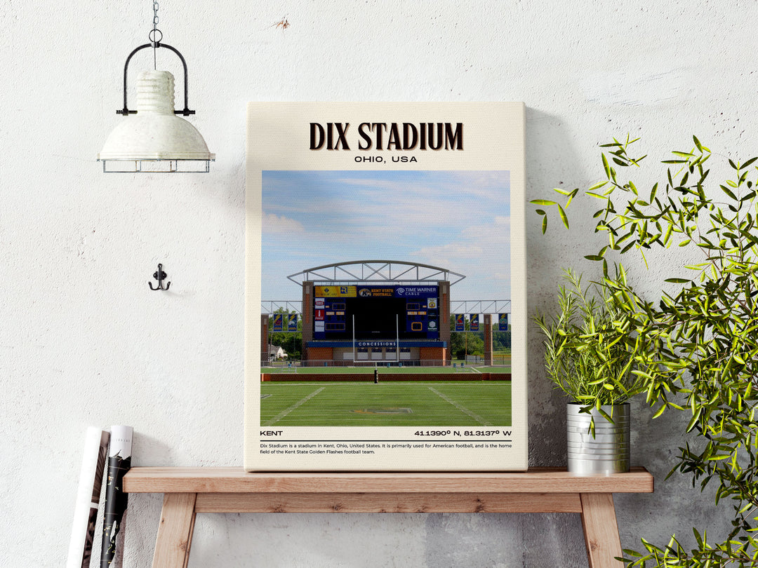 Dix Stadium Football Retro Wall Art