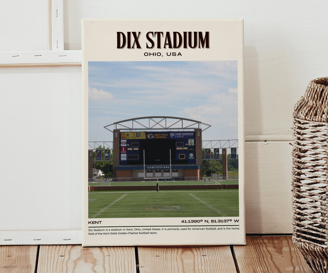 Dix Stadium Football Retro Wall Art