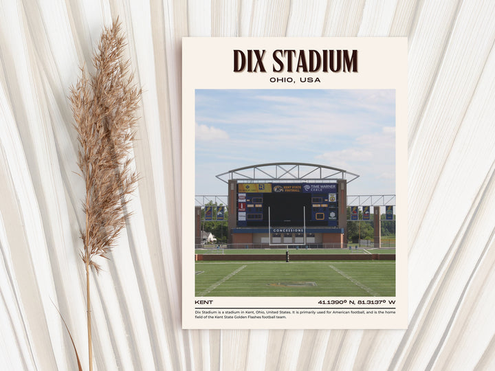 Dix Stadium Football Retro Wall Art