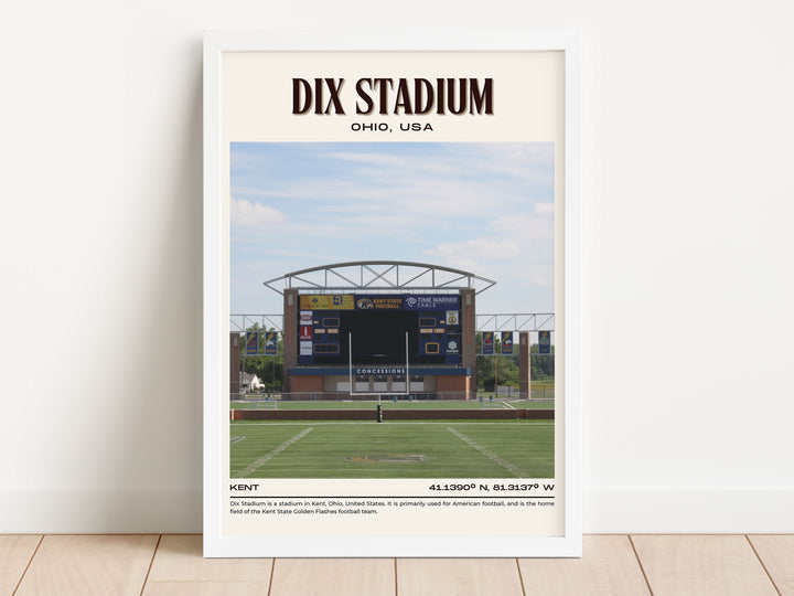 Dix Stadium Football Retro Wall Art