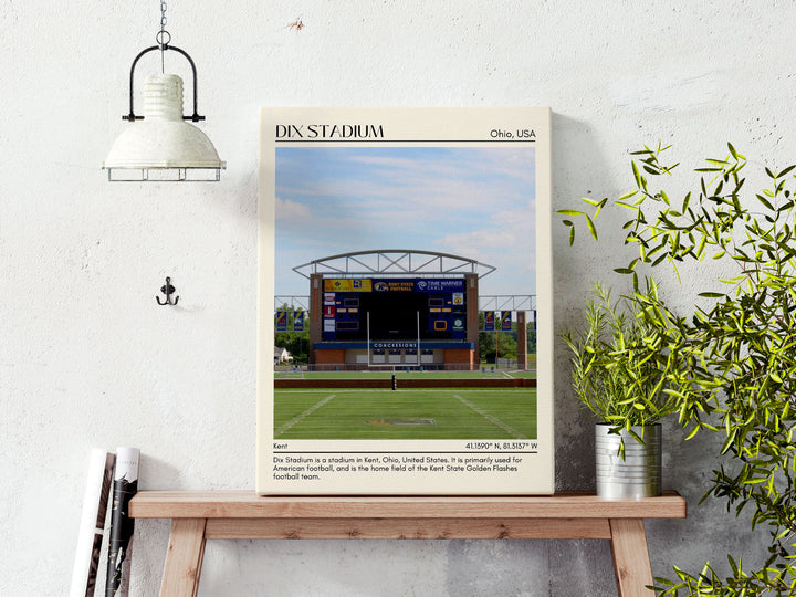 Dix Stadium Football Minimal  Wall Art