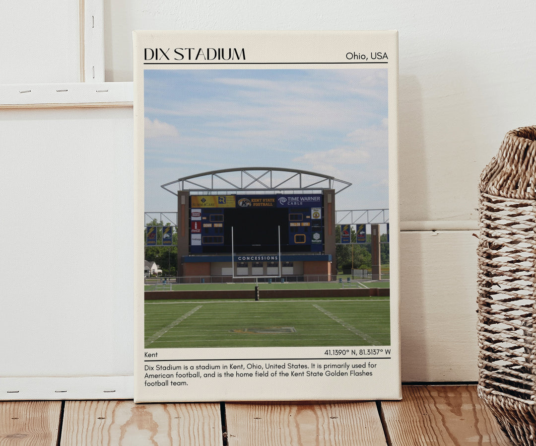 Dix Stadium Football Minimal  Wall Art