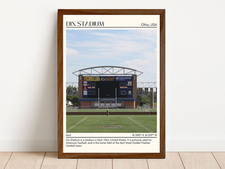 Dix Stadium Football Minimal  Wall Art