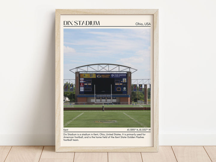 Dix Stadium Football Minimal  Wall Art