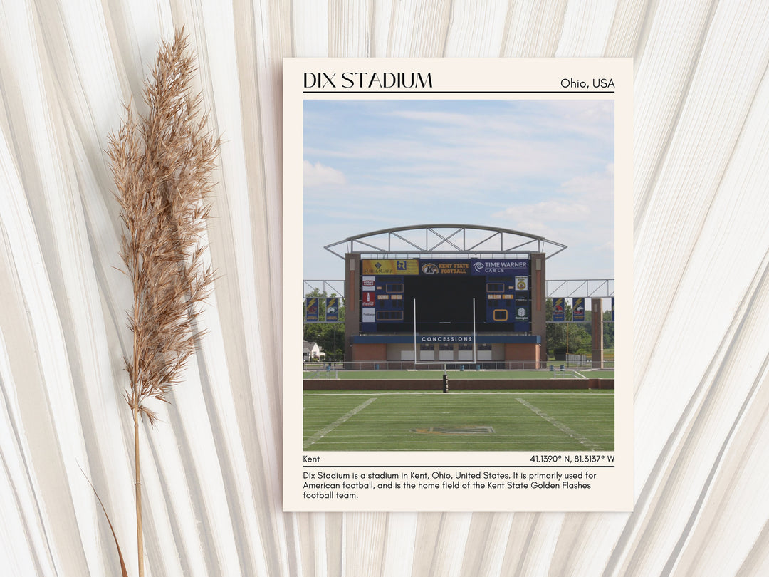 Dix Stadium Football Minimal  Wall Art