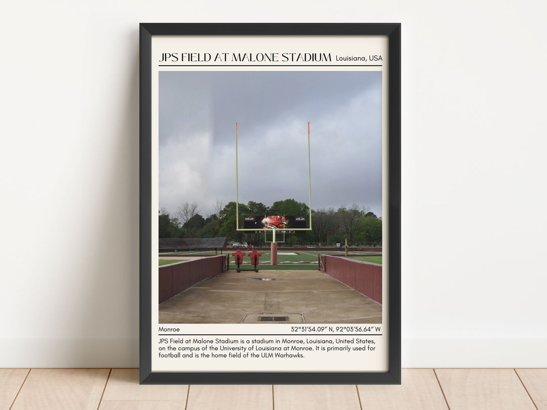 JPS Field at Malone Stadium Football Minimal  Wall Art