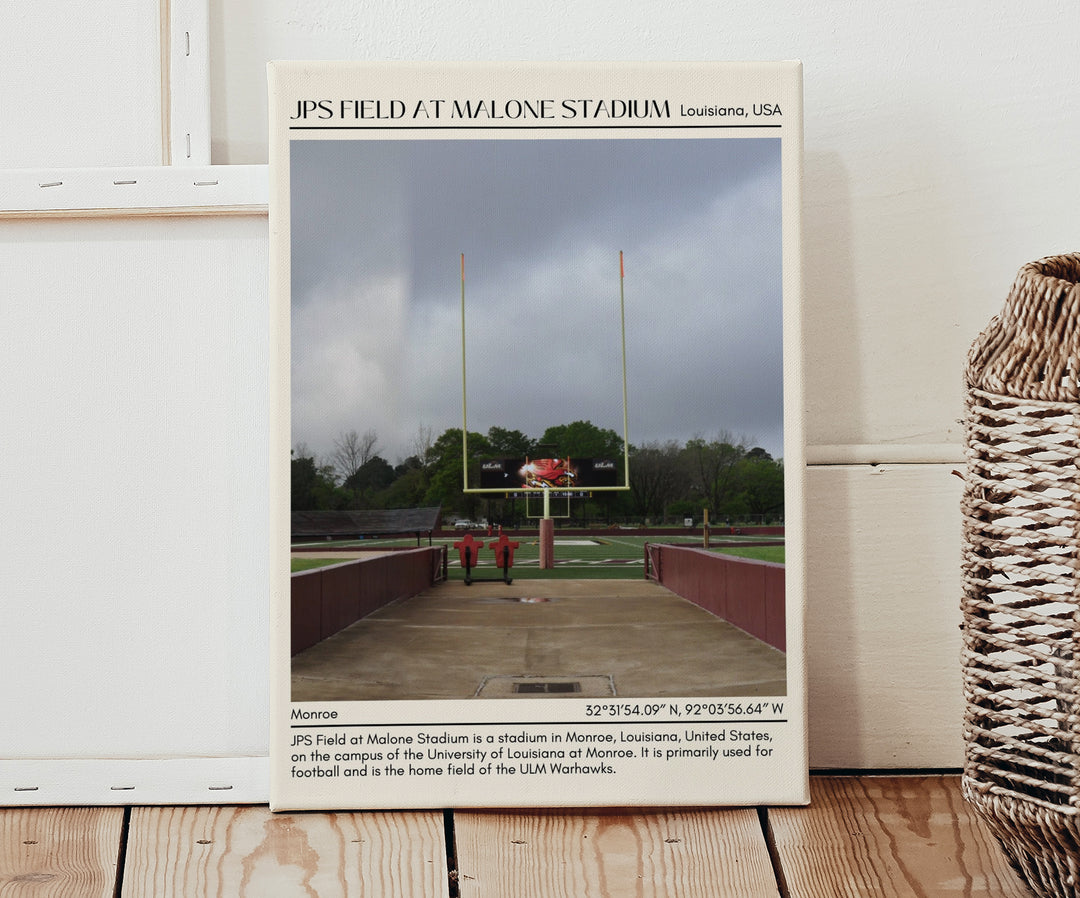 JPS Field at Malone Stadium Football Minimal  Wall Art