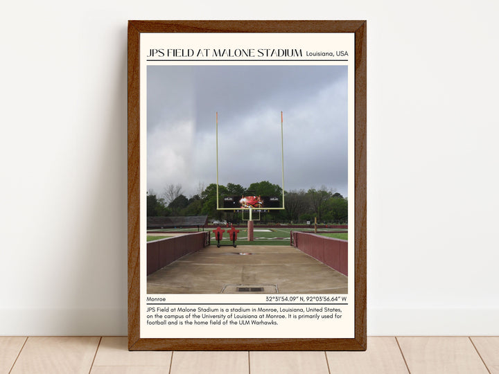 JPS Field at Malone Stadium Football Minimal  Wall Art