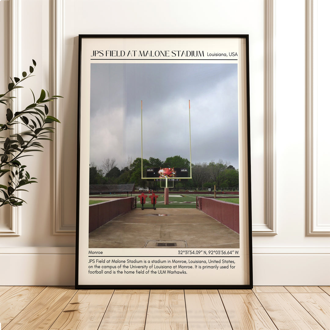 JPS Field at Malone Stadium Football Minimal  Wall Art