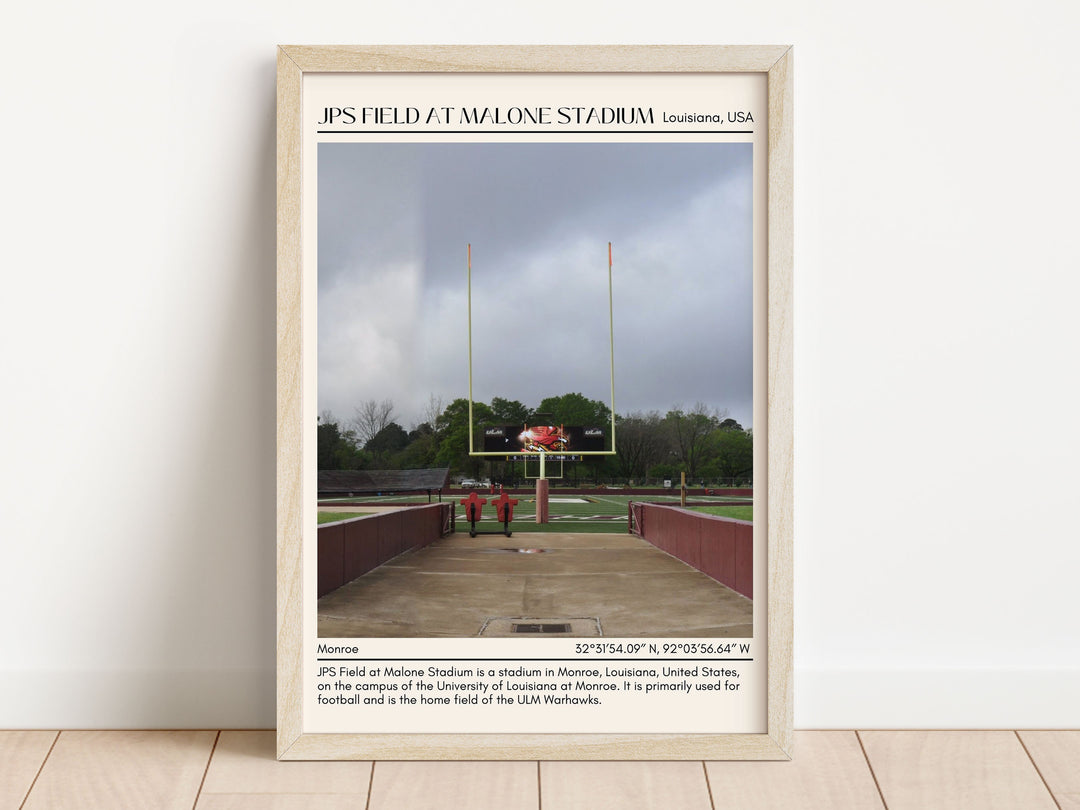 JPS Field at Malone Stadium Football Minimal  Wall Art