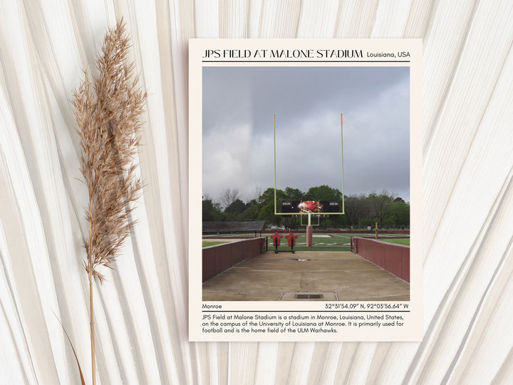 JPS Field at Malone Stadium Football Minimal  Wall Art