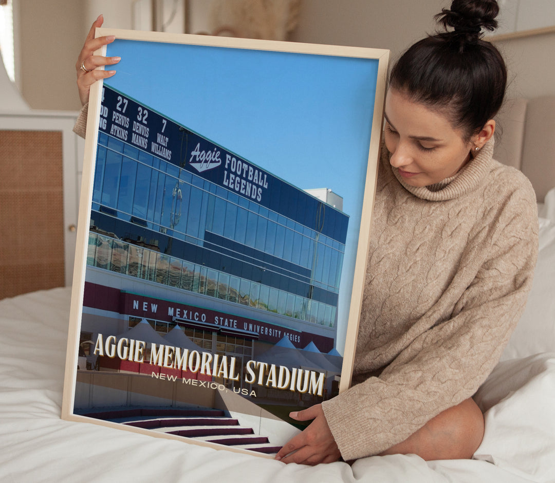 Aggie Memorial Stadium Football  Wall Art