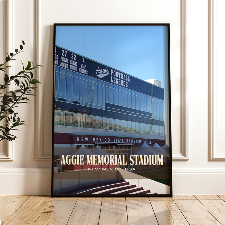 Aggie Memorial Stadium Football  Wall Art