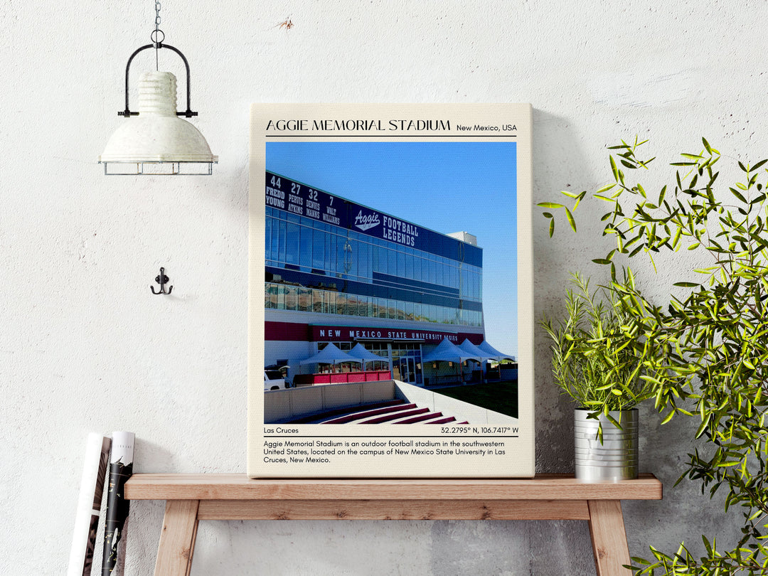 Aggie Memorial Stadium  Football Minimal Wall Art