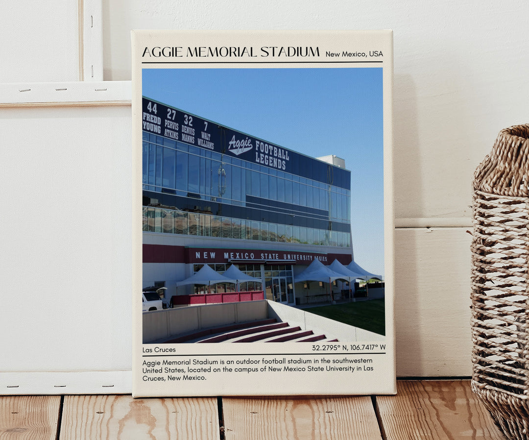 Aggie Memorial Stadium  Football Minimal Wall Art