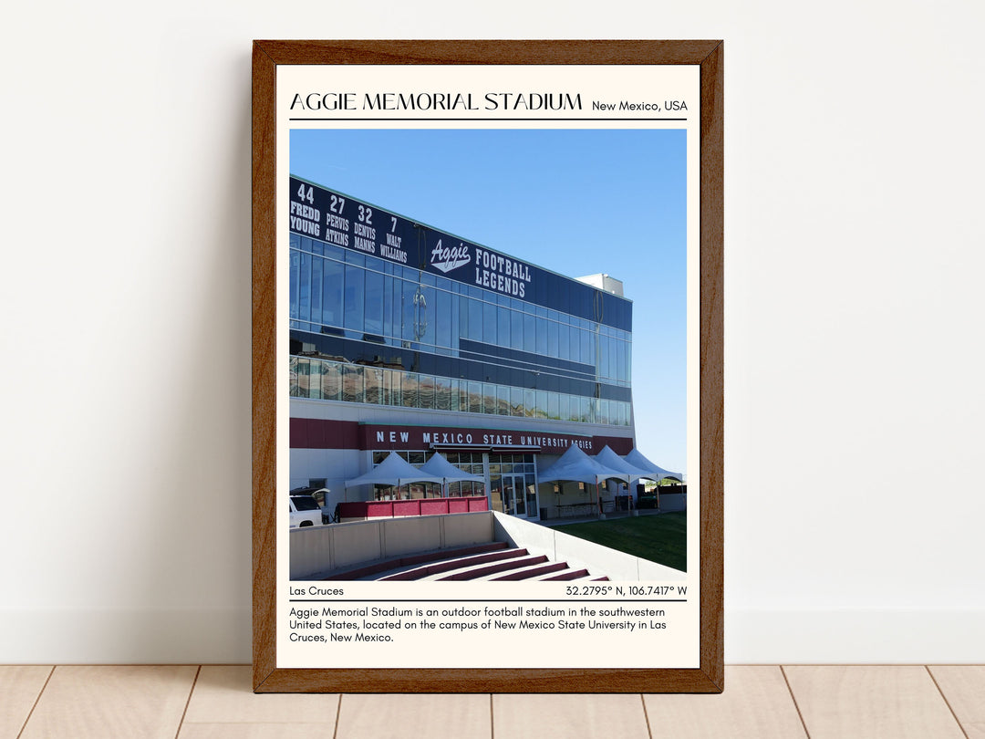 Aggie Memorial Stadium  Football Minimal Wall Art