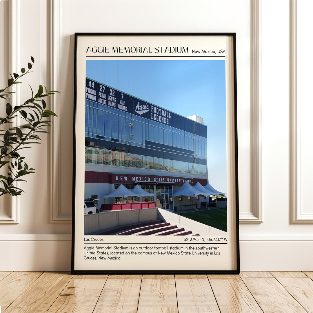 Aggie Memorial Stadium  Football Minimal Wall Art